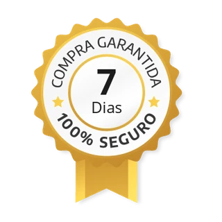 Selo de garantia: compra garantida, 7 dias, 100% seguro